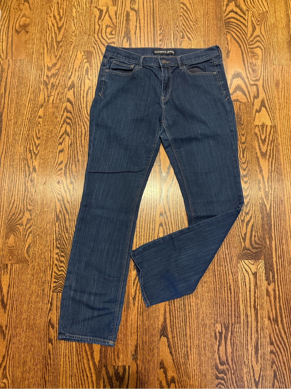 Express Dark Indigo Straight Leg Jeans